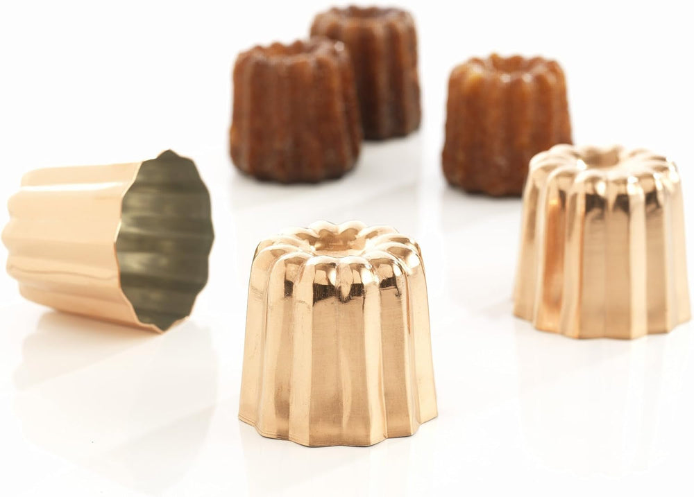 Formy do pieczenia, miedź, 17,5 x 6 x 6 cm, 3 sztuki Formy i blachy do pieczenia Naty Shop