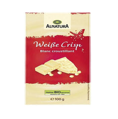 Alnatu Crispy White Chocolate - Biała Czekolada Z Chrupiącymi Kulkami Ryżowymi Bez Dodatku Lecytyny