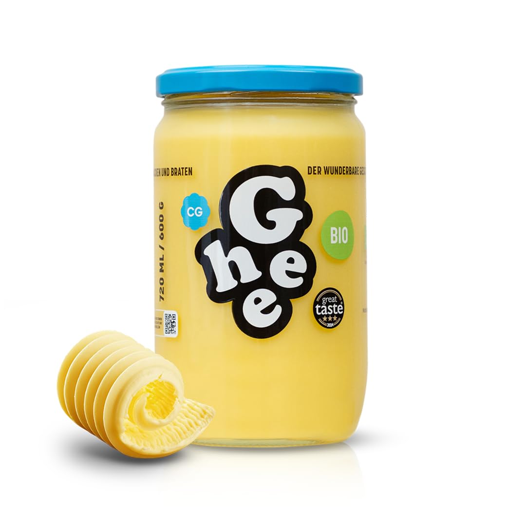 Masło Ghee BIO 600 g - Idealne do smażenia i pieczenia. Nie zawiera laktozy