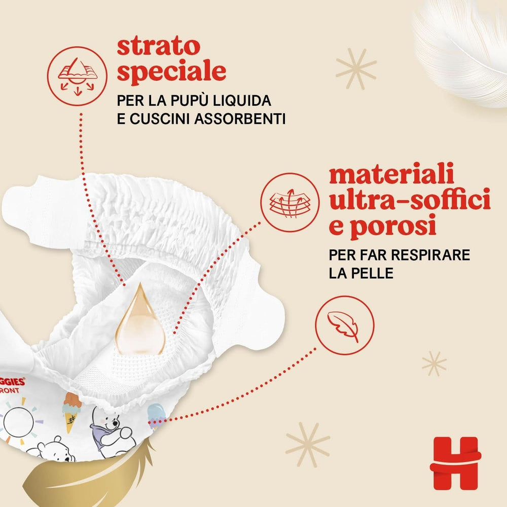 Pieluszki Huggies Extra Care rozmiar 3 (4-9 kg), 2 opakowania po 40 pieluszek Sklep dla mam i dzieci Naty