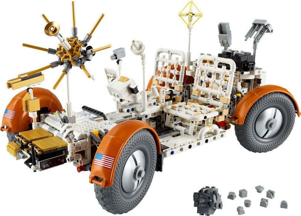 LEGO Technic NASA Apollo Lunar Roving Vehicle (LRV), model łazika księżycowego dla dorosłych, kosmiczny przedmiot kolekcjonerski dla miłośników nauki, zabawka do budowania, model pojazdu kosmicznego 42182 Zestawy do budowania Kup w sklepie LEGO