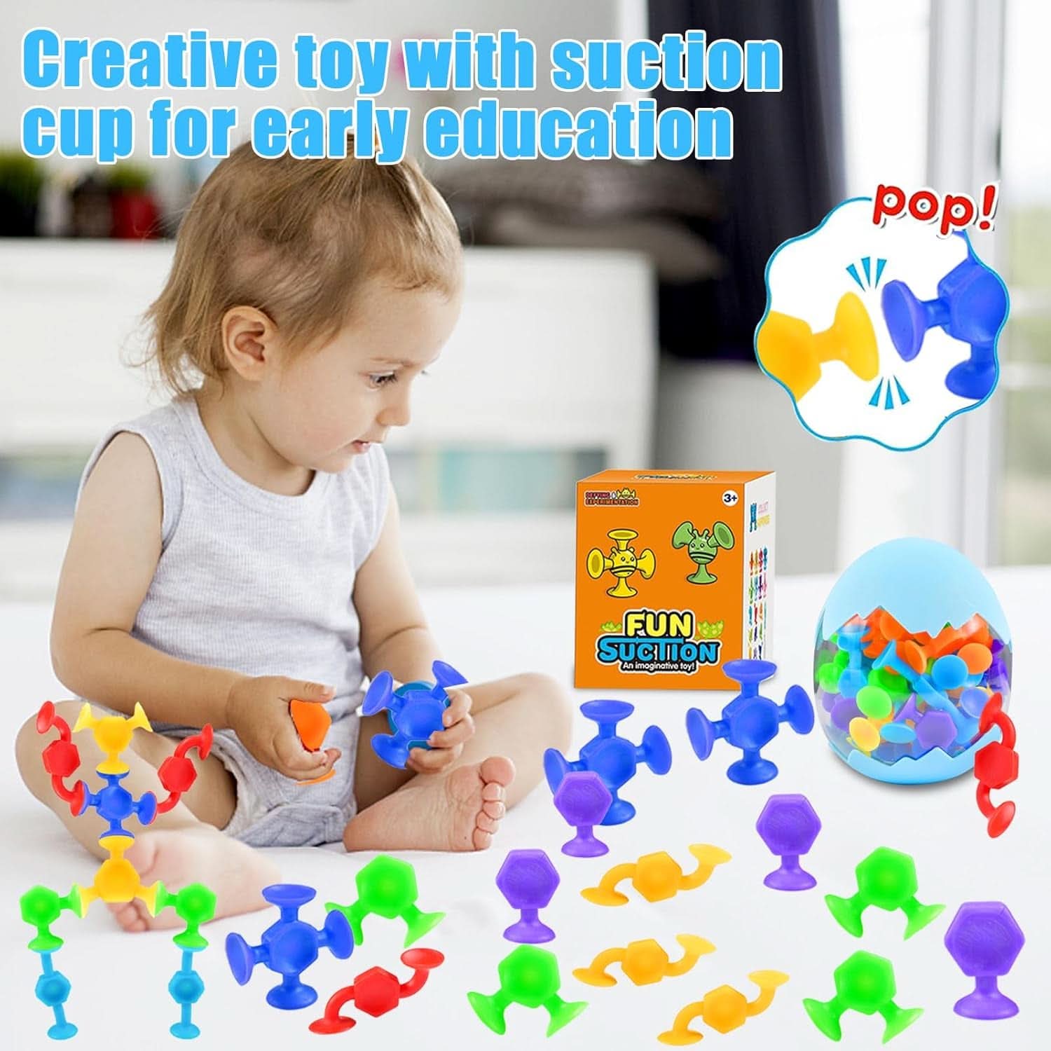 48 sztuk 3-letnia zabawka do kąpieli Montessori Silikonowe klocki Matka i dziecko Naty Shop