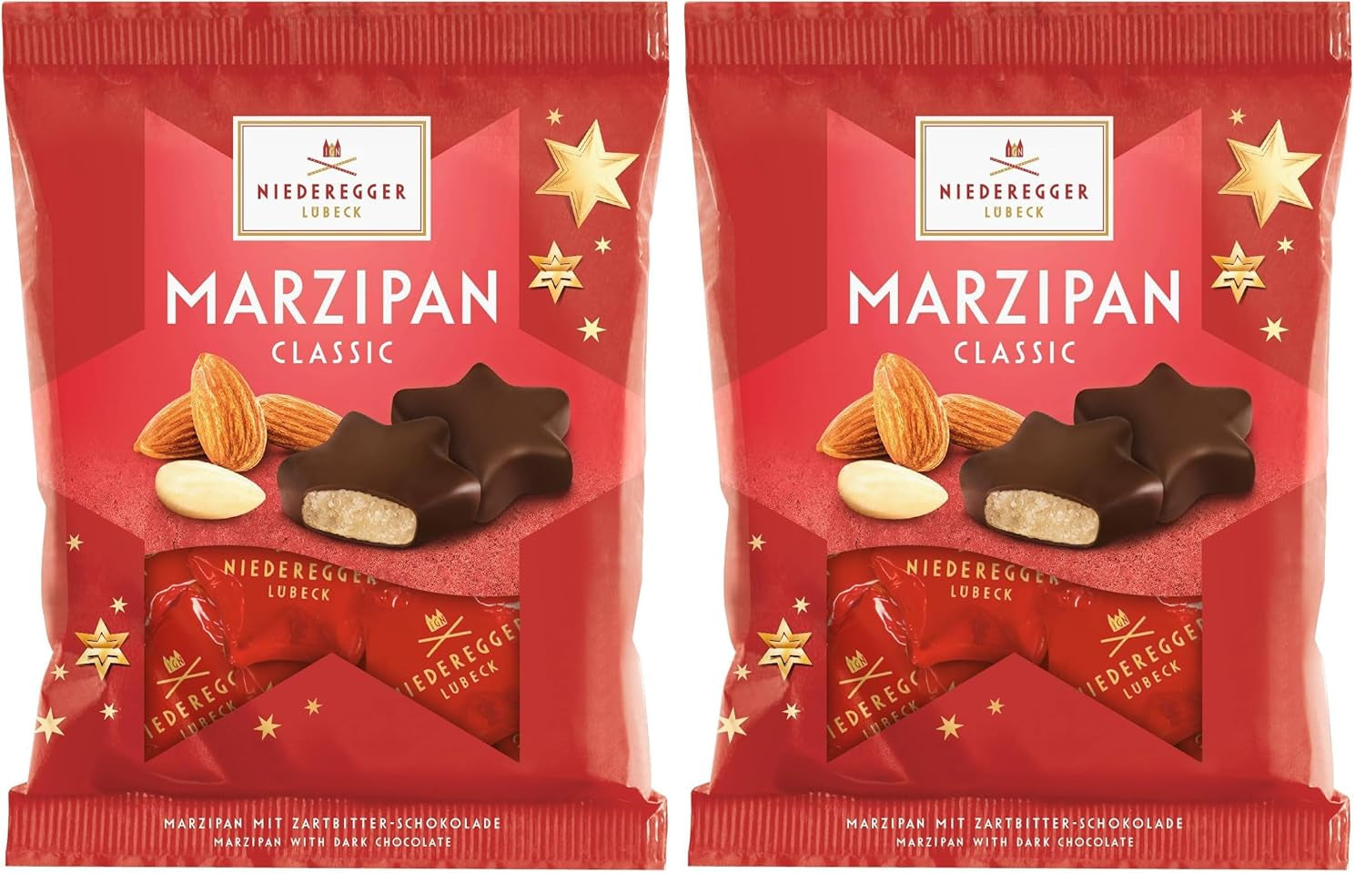 Niederegger Marcepan gwiazdki w opakowaniu 87g