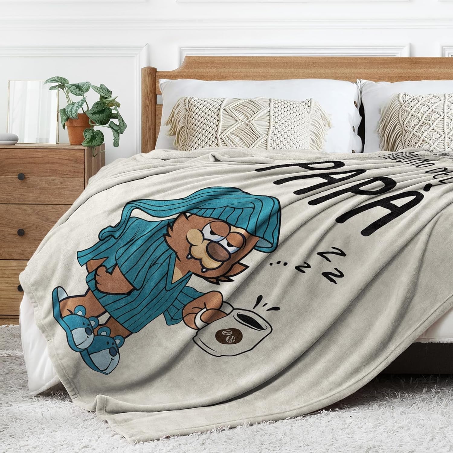 Musaecoin prezent dla taty, prezent urodzinowy dla taty, pomysły na prezent dla taty, prezenty dla taty, koc flanelowy 50-60 cali, prezent na Boże Narodzenie dla taty, prezent na dzień ojca Łóżka i koce musaecoin