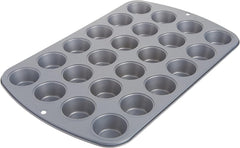 Wilton 24 Er Mini-Muffinbackform, Antihaftbeschichte, Silber Formy i blachy do pieczenia Naty Shop 40 X 25 X 2 Cm