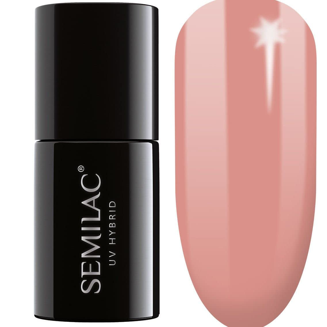 Semilac UV Nagellack Hybrid 404 Black Beans Muffin 7ml Kollektion Tastes of Fall