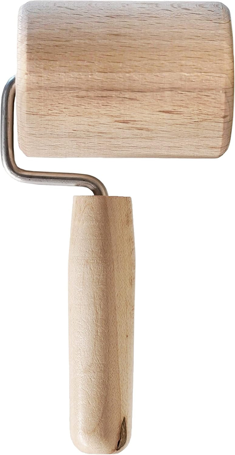 Chinchilla® Backblechroller/Teigroller zylindrisch aus Buchenholz | Der stabilny Pomocnik dla die Küche | Wyprodukowano w Niemczech | Nachhaltige Qualität aus Deutschland | 18x5cm