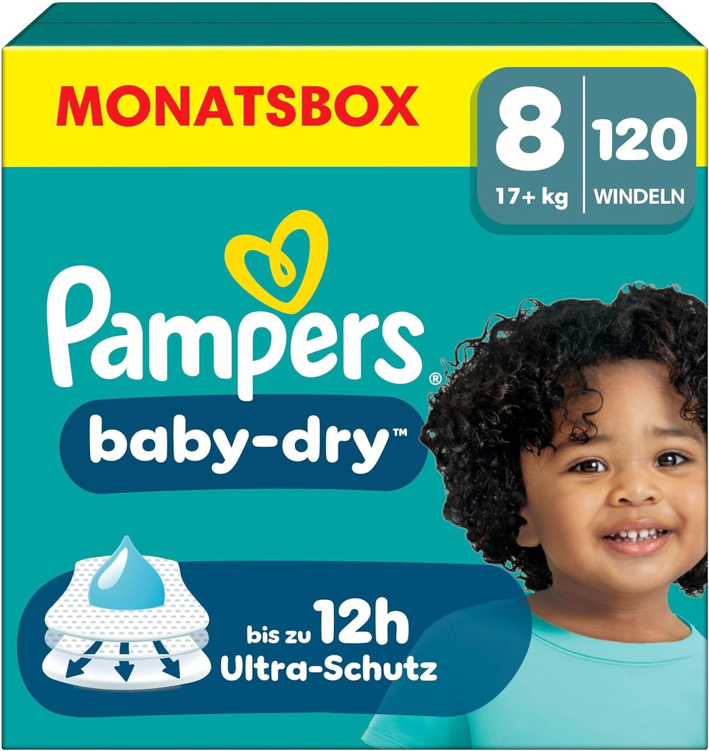 Pieluchy Pampers Baby-Dry Rozmiar 5, 174 pieluszki, 11 kg - 16 kg, do 100% ochrony przed wyciekaniem i komfortu przez całą noc