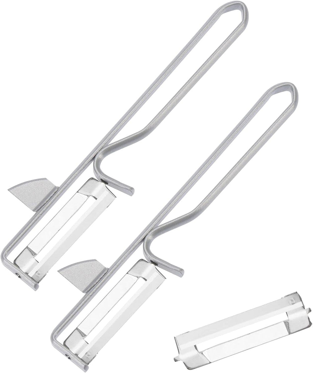 Obieraczka Westmark 106122E1, ostrze ze stali chromowanej, obieraczka ze stali nierdzewnej Naty Shop Steel, 2 Stk.+ Ersatzklinge