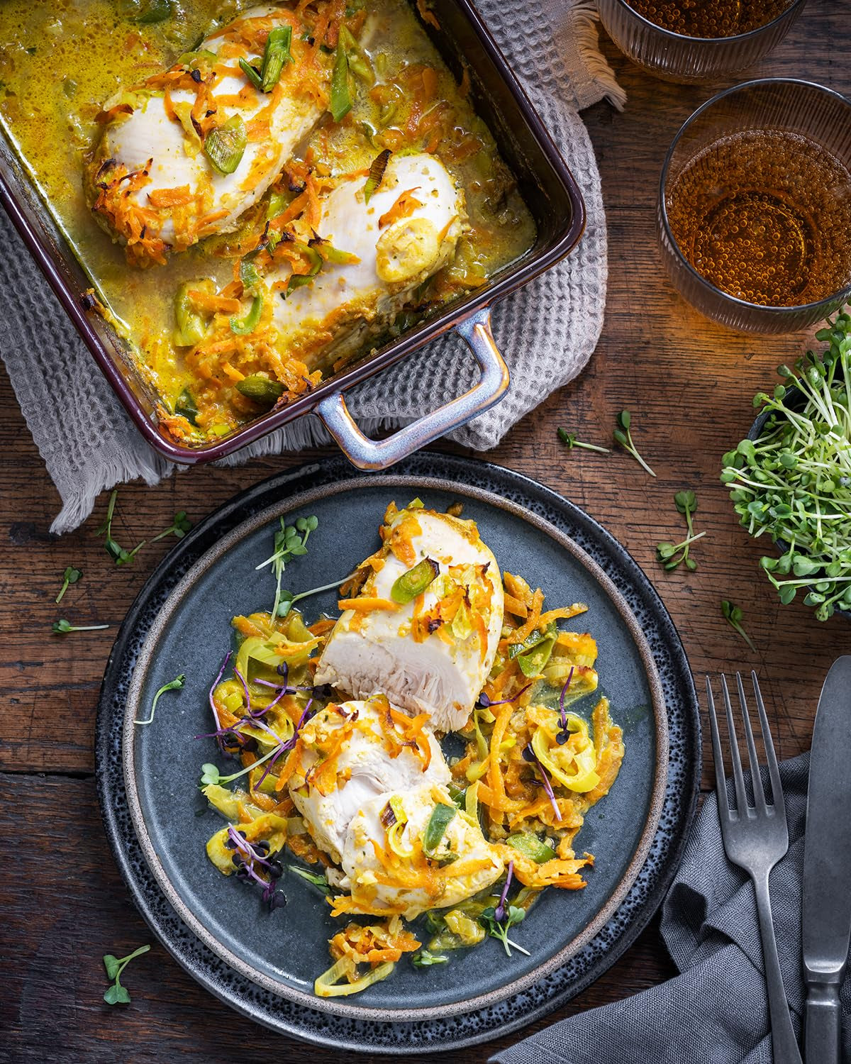 MAGGI Fix für Zwiebel-Sahne Hähnchen, Würzmischung, mit natürliche Ingredient*, für 3 Porcje, 1 opakowanie (1 x 26 g)