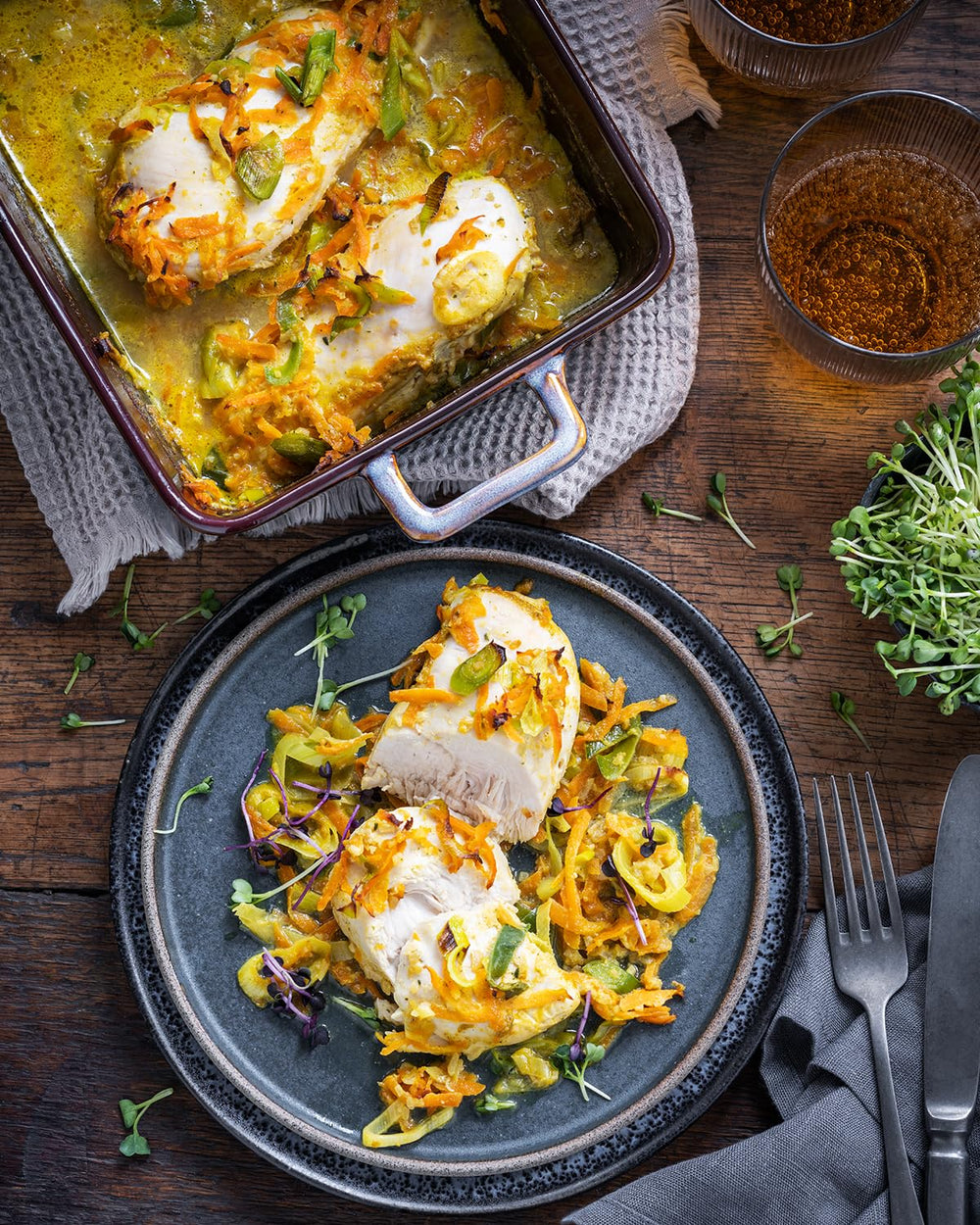 MAGGI Fix für Zwiebel-Sahne Hähnchen, Würzmischung, mit natürliche Ingredient*, für 3 Porcje, 1 opakowanie (1 x 26 g)