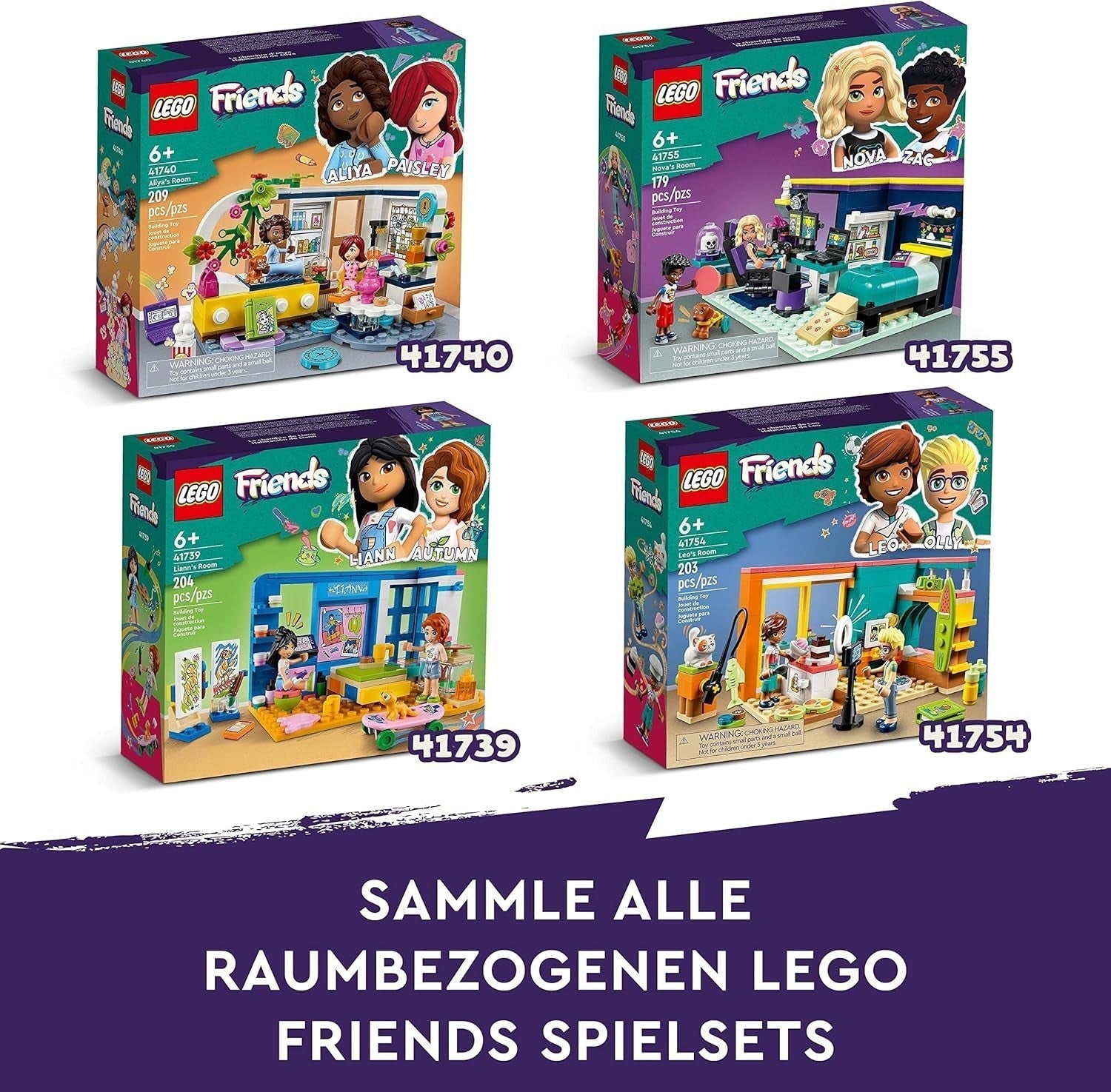 LEGO 41739 Friends Pokój Liann, minizabawka z motywem artystycznym, mały prezent kolekcjonerski z Liann, minilaleczkami Jesień i zwierzaki Zestawy do budowania z serii 2023 Besuche w sklepie LEGO