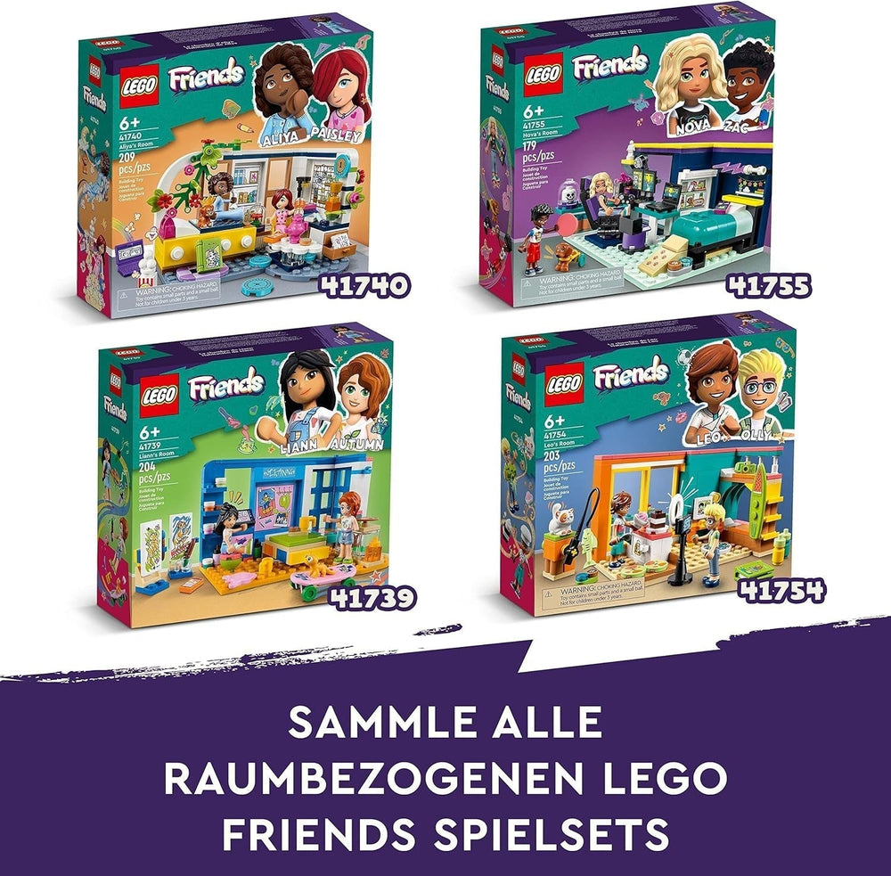 LEGO 41739 Friends Pokój Liann, minizabawka z motywem artystycznym, mały prezent kolekcjonerski z Liann, minilaleczkami Jesień i zwierzaki Zestawy do budowania z serii 2023 Besuche w sklepie LEGO