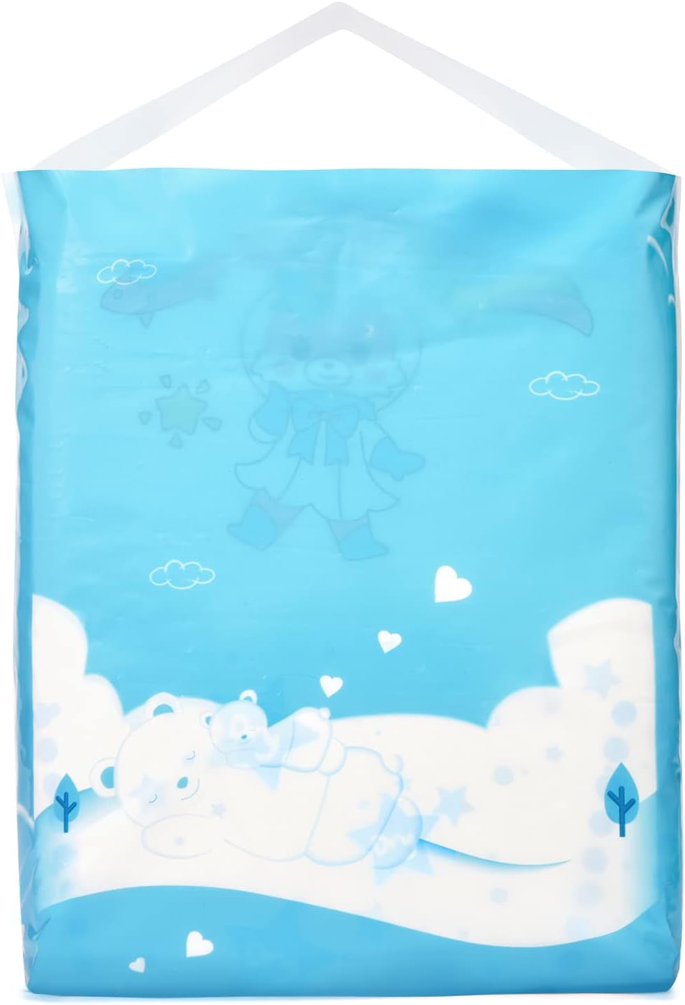 Pieluszki z nadrukiem dla dorosłych 5500-5800 ml, 2 opakowania, 3 nadruki, losowy asortyment - Astro Babies (L)