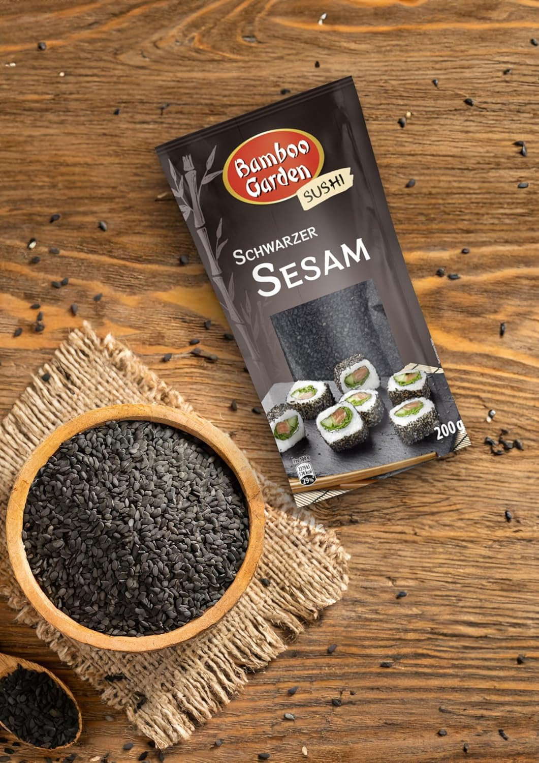 Bamboo Garden Sesam schwarz, 200 g (Verpackungsdesign kann abweichen)