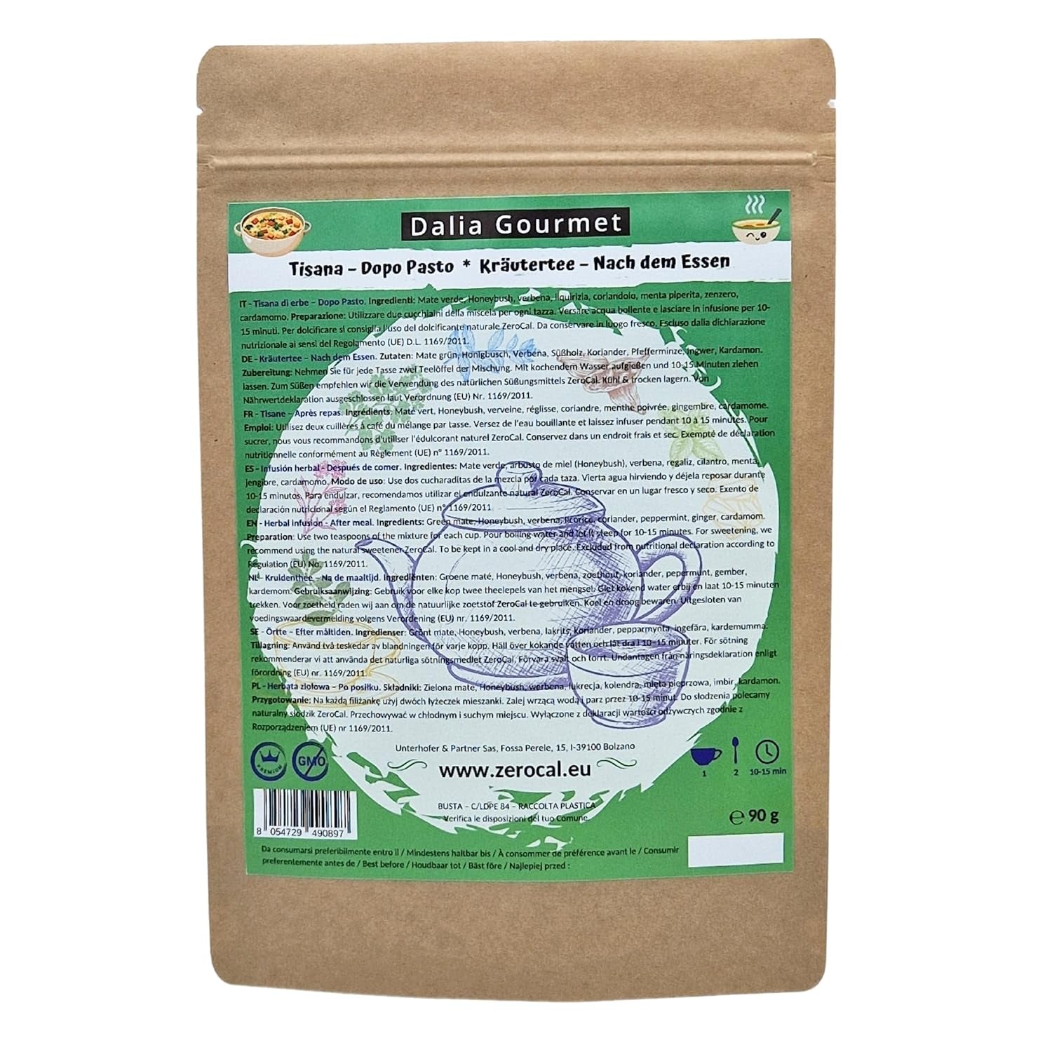 Ceai de plante vrac | Ceai de plante de munte 75 g | Calitate premium | Fără gluten | Fără lactoză | Vegan