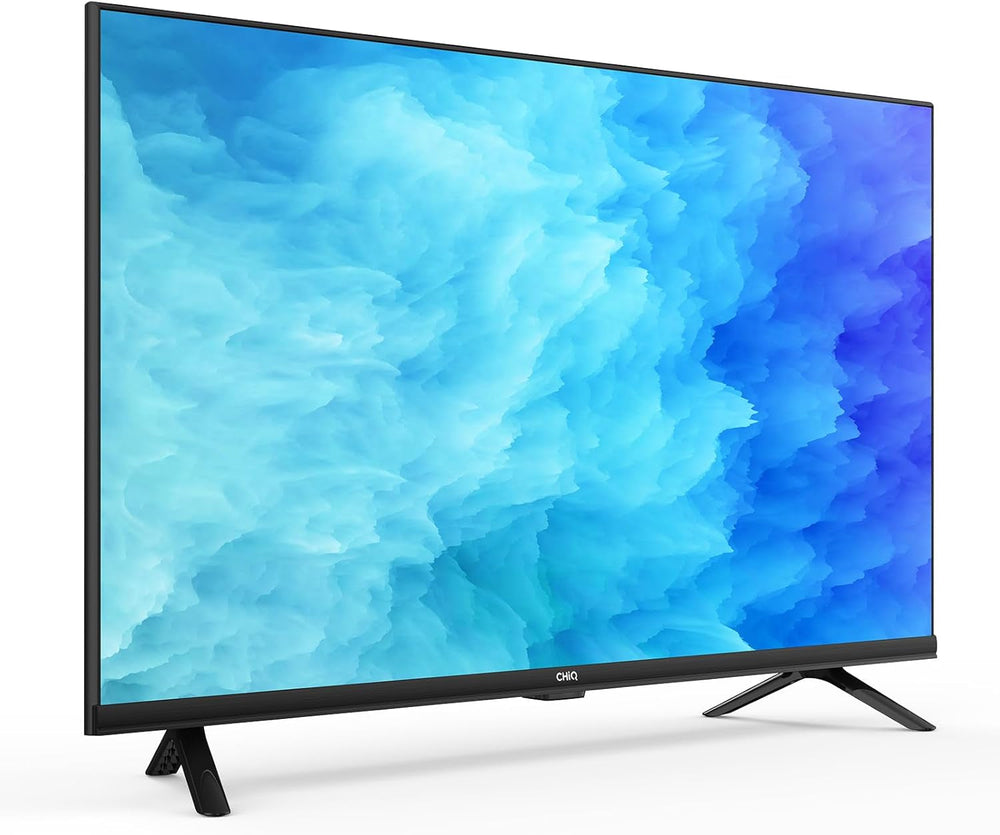 Televizor CHIQ L40G7V de 40 de inci, Google TV, FHD, design fără ramă, Asistent Google, Google Play, Chromecast încorporat, radio triplu (DVB-T2/S2/C), WLAN 5G, Bluetooth, HDMI ARC, USB 2.0, CI+