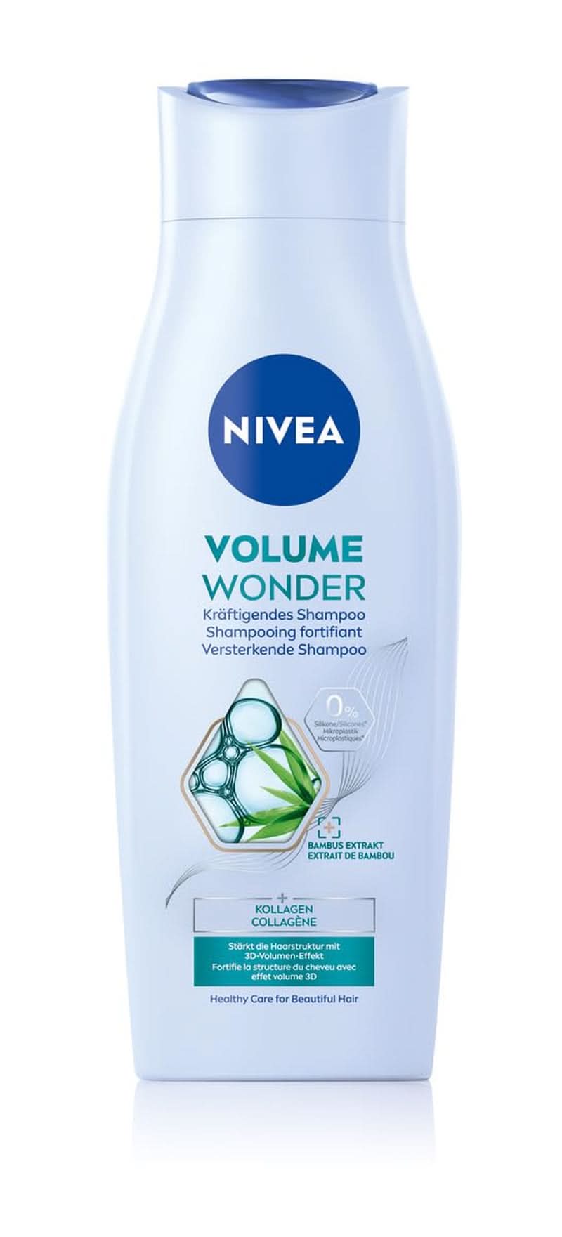 NIVEA Volume Wonder Szampon wzmacniający, szampon zwiększający objętość, 50 ml Pod prysznic i do kąpieli Naty Shop 400 ml