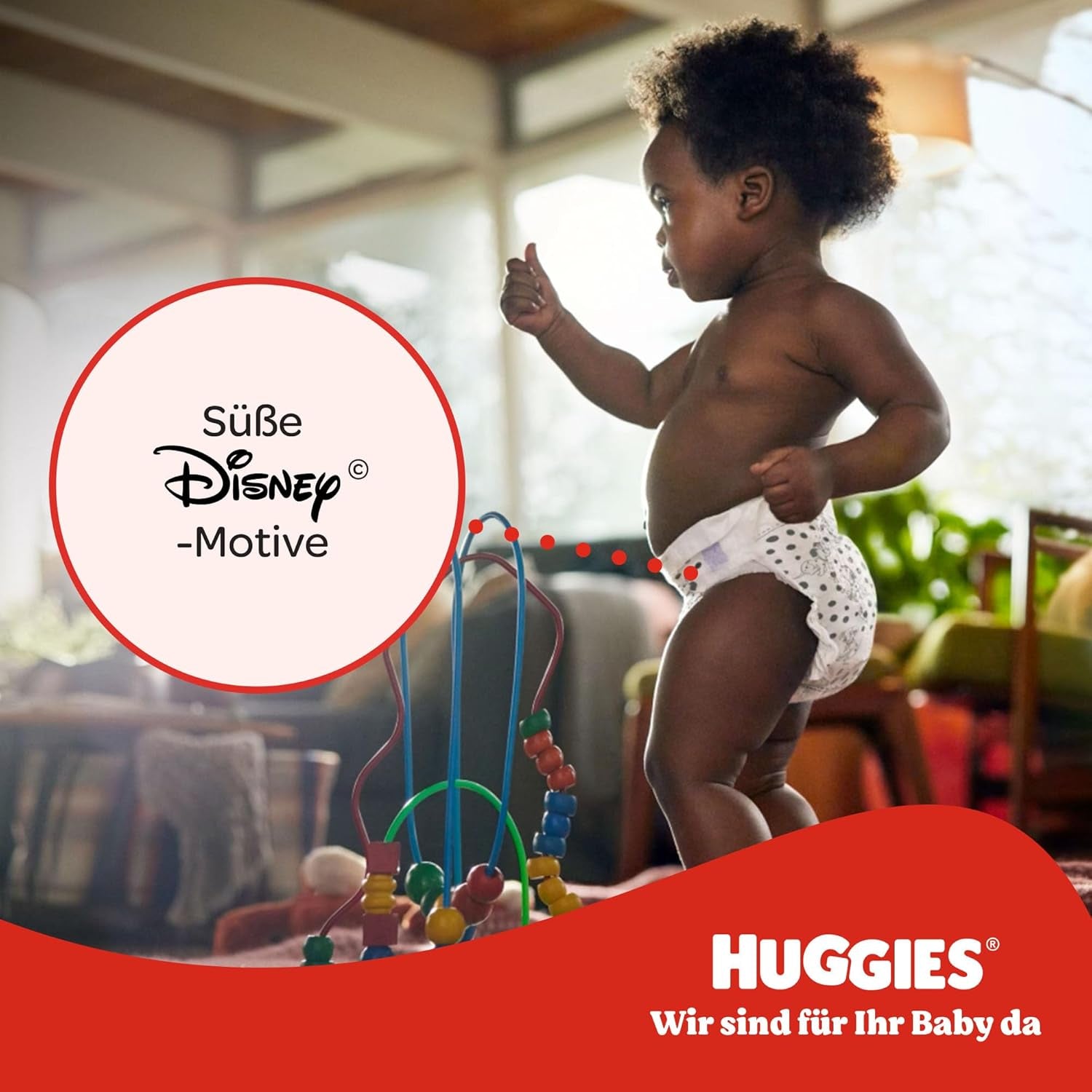 Spodnie Huggies Little Movers Disney, rozmiar 4, 120 sztuk (4x30), pudełko miesięczne