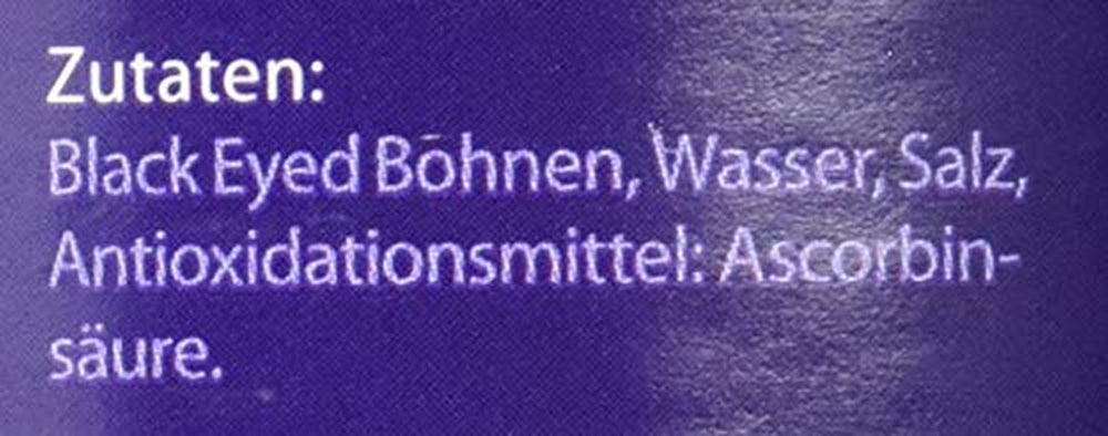 Fasola Black Eyed 12 sztuk (12 x 425 ml)