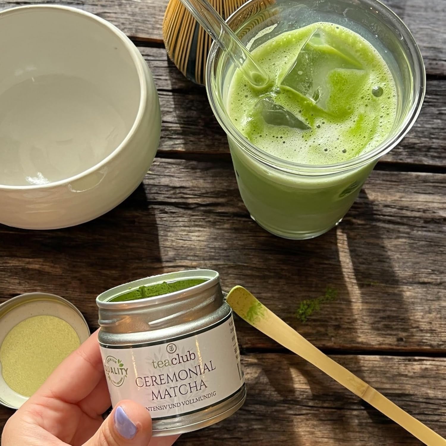 Ceremonial Matcha Japan 30G - Testat în laborator - Frunze Tencha First Flush umbrite Calitate ceremonială, pudră de ceai verde din Kagoshima, Teaclub