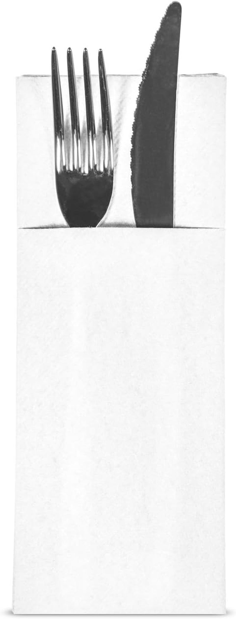 C4032TA-0-PEFC Airlaid șervețel buzunar tacâmuri, hârtie, Bianco, 40X32X0.8 Cm, 20