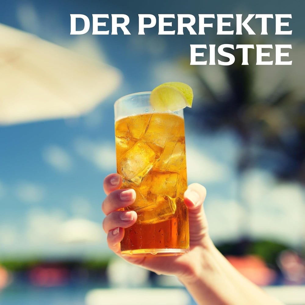 Set de ceai rece Lipton, „Lămâie”, răcoritoare pentru întreaga familie, 18 pliculețe, sub formă de pulbere pentru preparare acasă