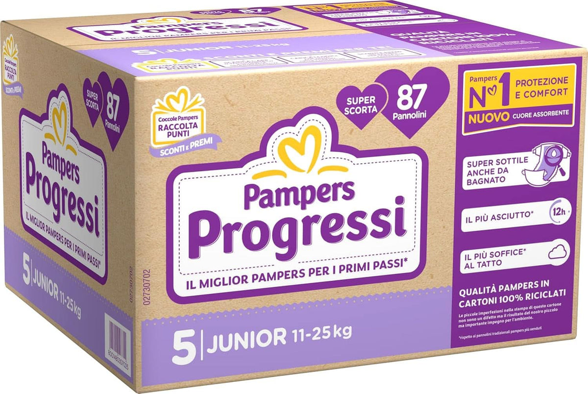 Pampers Penta Progressi Junior Rozmiar 5, 87 szt. Matka i Dziecko Naty Shop