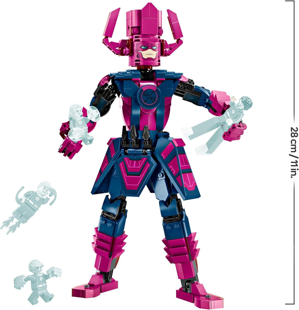 LEGO ǀ Marvel Fantastyczna Czwórka kontra. Galactus Baufigur - Bauset mit Superhelden - Zestaw ze rzeczą, niewidzialną kobietą i ludzką pochodnią - Kreatives Geschenk für Jungen und Mädchen - 76316