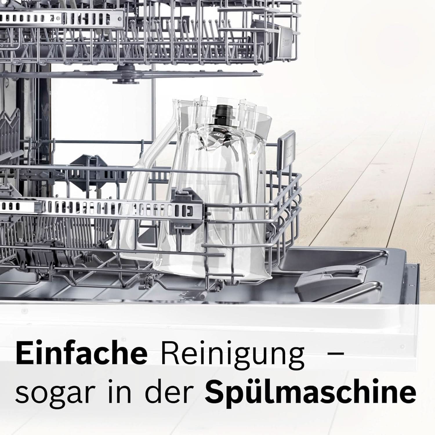 Mikser stojący Vitapower Series 4 MMB6141W, Hochwertige Edelstahl-Klingen, 1,5 l Tritan-Mixbehälter, Spülmaschinengeeignete Teile, 30 000 U/Min, 1200 W, Weiß Mother and Child Naty Shop