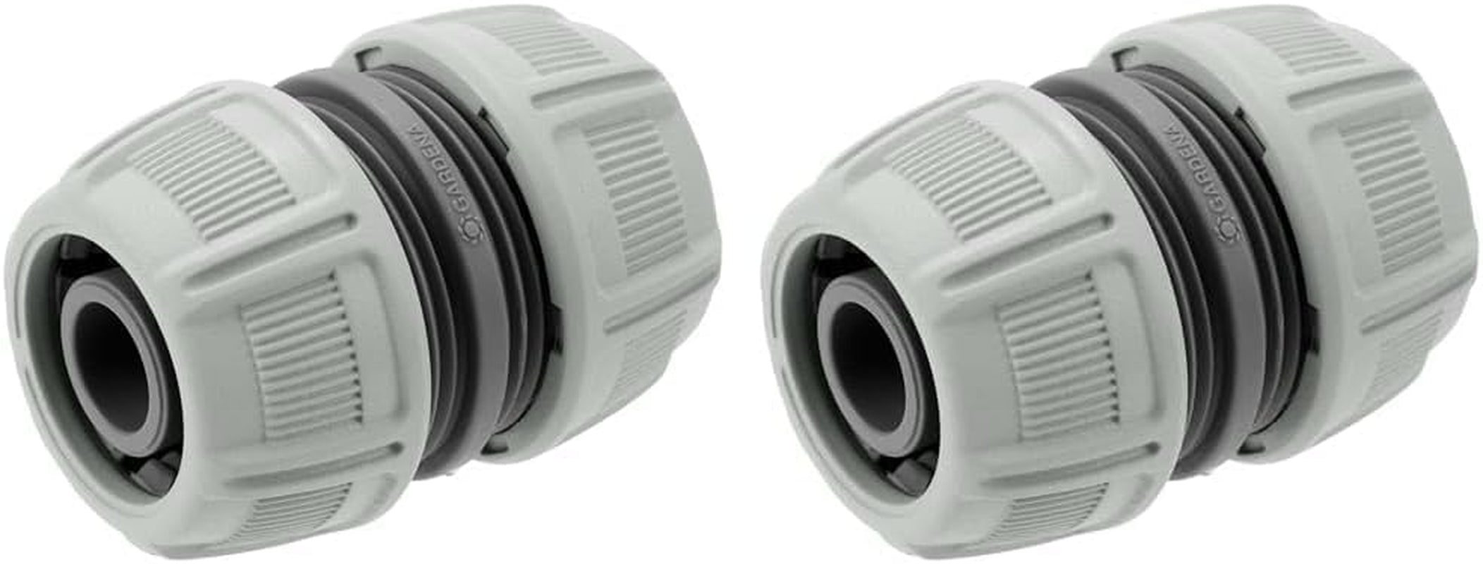 Reparator Gardena 13 mm (1/2 inch) și 15 mm (5/8 inch): Reparare rapidă și ușoară a furtunului fără unelte, Power Grip, forță mare de fixare, ambalat (18232-20)