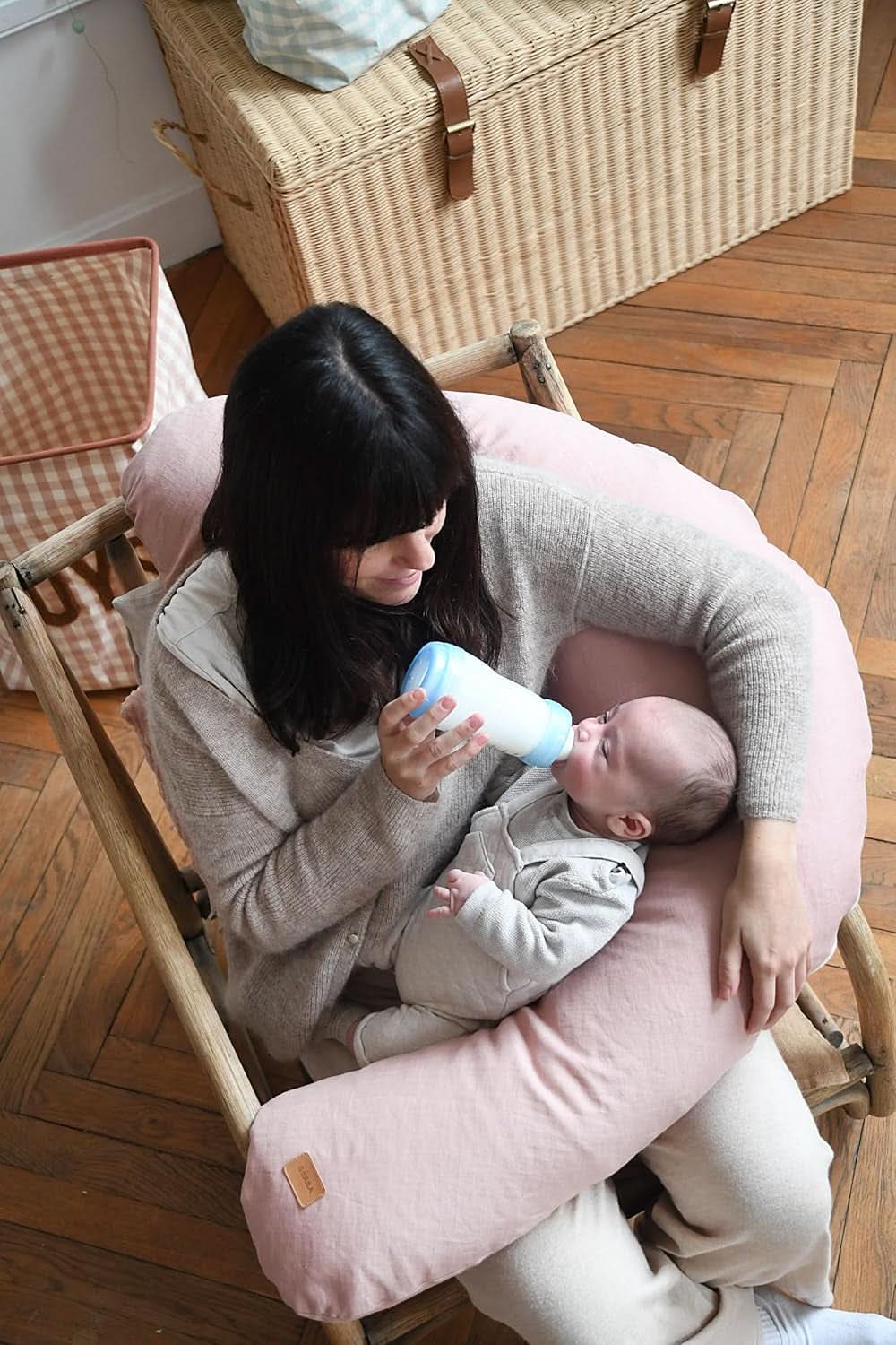 BÉABA, Big Flopsy, wielofunkcyjna poduszka do karmienia piersią. Akcesoria Żywność i karmienie piersią Sklep Bebe Naty