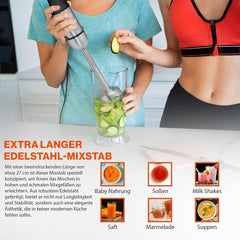 Proficook® 2In1 Mikser stojący i Schneebesen | Stabmixer 1000 Watt Für Mixen, Zerkleinern & Pürieren | Urządzenie do robienia smoothie M. Langem Mixstab | Pürierstab M. Edelstahlgehäuse & Soft Touch-Griff | PC-SMS 1220 Sklep Naty dla matki i dziecka