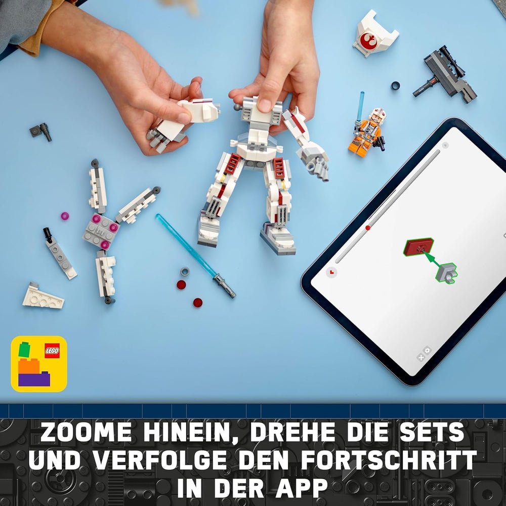 LEGO Star Wars Mech X-Wing Luke'a Skywalkera, kolekcjonerskie klocki, przygoda akcji, pomysł na prezent dla kreatywnych chłopców i dziewcząt w wieku od 6 lat 75390 Zestawy do budowania Besuche w sklepie LEGO