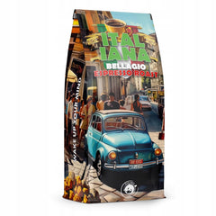 Boabe de cafea prăjite Italiana Bellagio 1kg | 80% Arabica și 20% Robusta | cu note de nuci și ciocolată neagră | proaspăt prăjită, aciditate scăzută | pentru aparate de cafea | Blue Orca Coffee