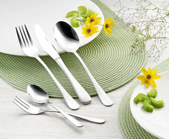 Zestaw sztućców Sylvia Wykonany ze stali nierdzewnej 18/0 Polerowanej 30 sztuk Kuchnia Naty Shop