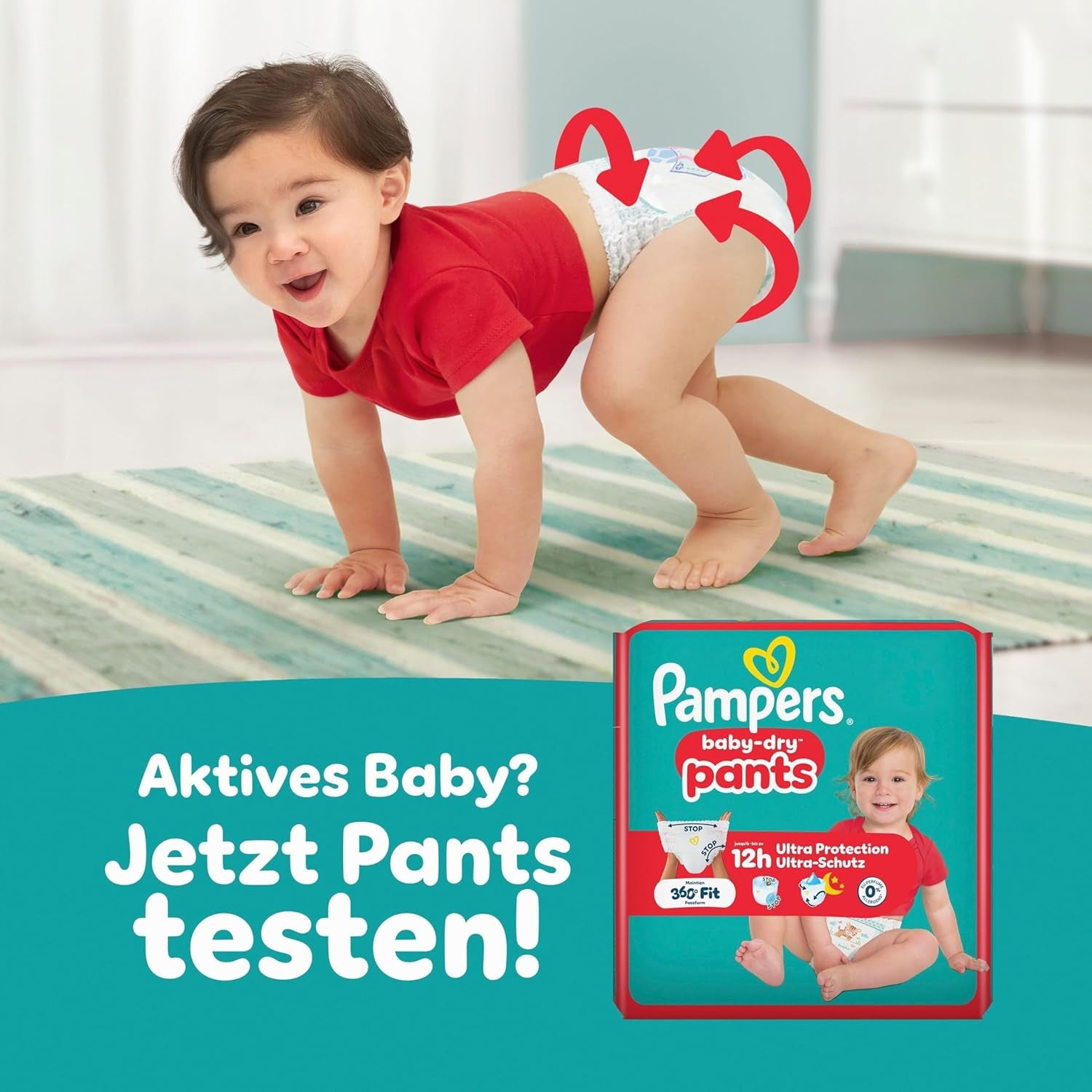 Pieluchy Pampers Baby-Dry Rozmiar 5, 174 pieluszki, 11 kg - 16 kg, do 100% ochrony przed wyciekaniem i komfortu przez całą noc