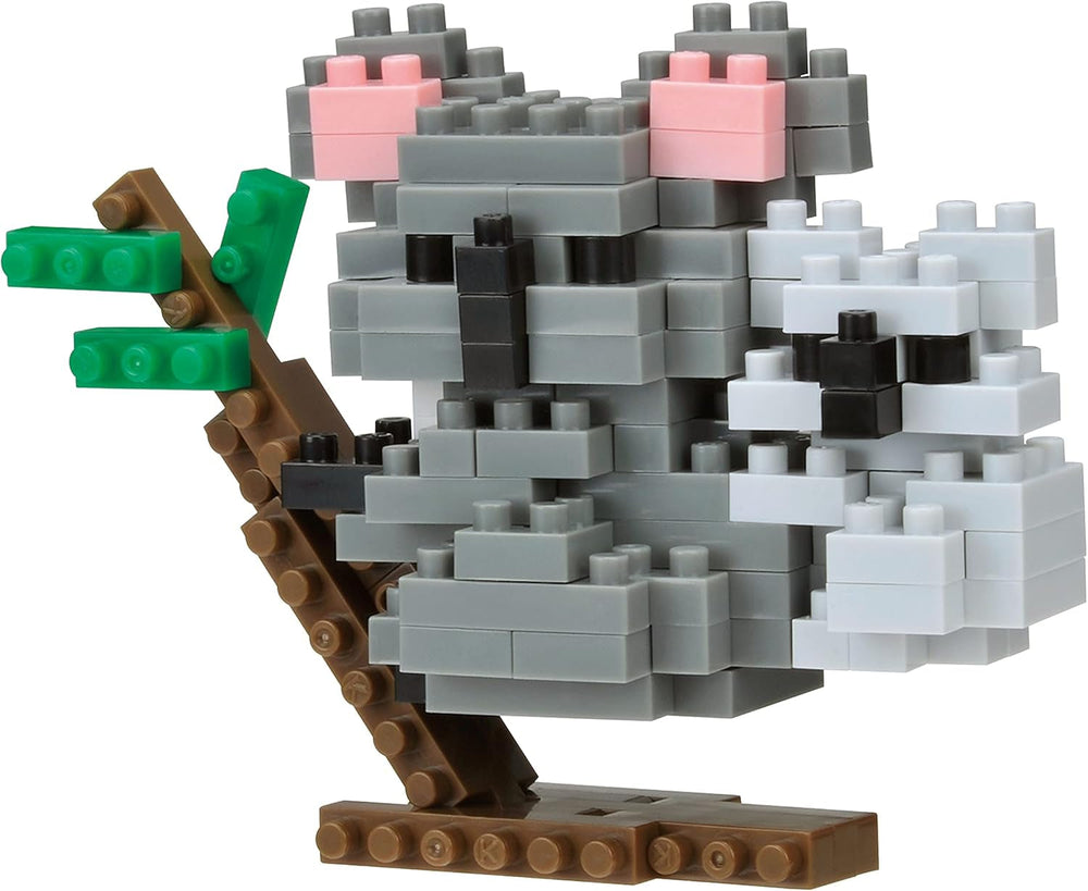 Bandai - Nanoblock - Roter Panda - Czerwona Panda - Mini-Bausteinfigur - Baukastenspiel - Pixel-Tierfiguren-Bausatz Panda - NBC194
