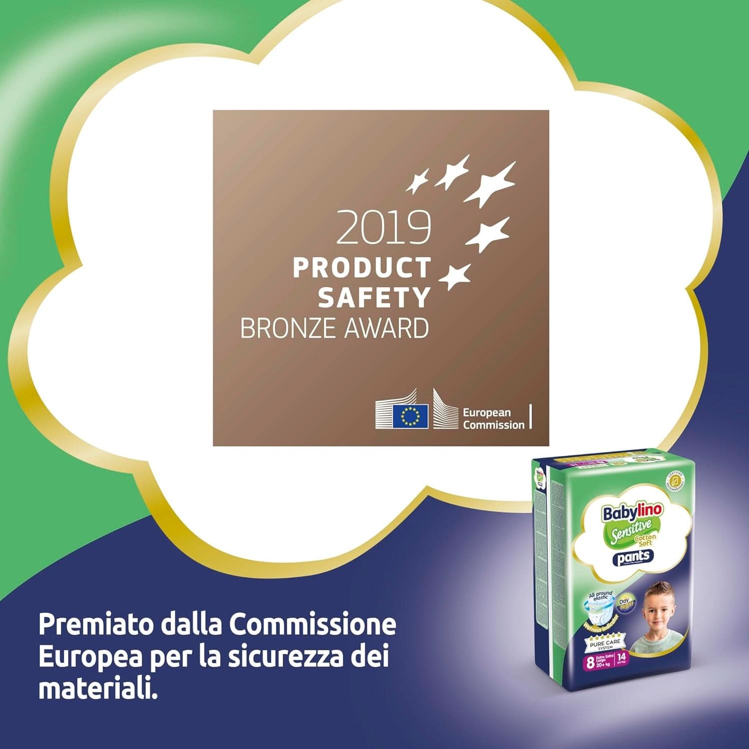 BabyLino, Scutece sensibile din bumbac moale, diverse marimi Mama si Copilul Naty Shop