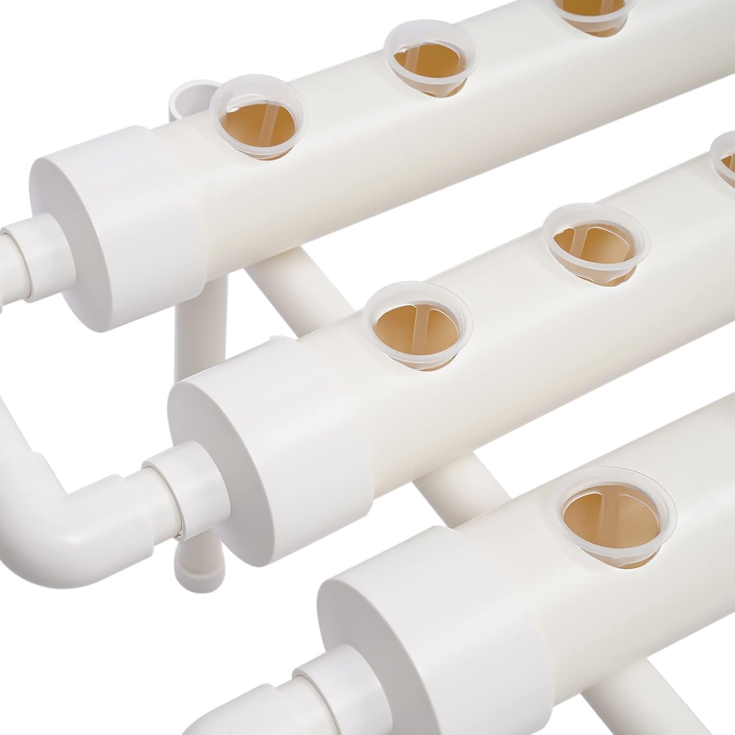 1-warstwowy zestaw do uprawy hydroponicznej z 54 doniczkami, bezglebowe systemy do uprawy roślin z PCV z pompą wodną, ​​zestawy do uprawy hydroponicznej do uprawy warzyw i owoców na balkonach, ogrodach, tarasach i podwórkach