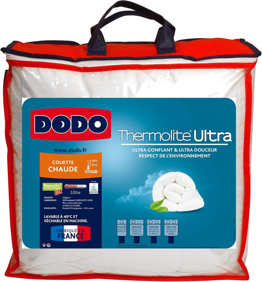 Kołdra Maxiconfort Ultra, ciepła, włókno syntetyczne, 260 X 240 cm, biała Kołdry i kołdry Naty Shop