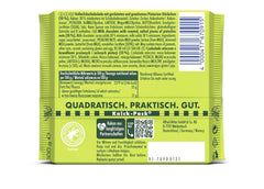 Ritter Sport Pistachio, mleczna czekolada z drobnymi kawałkami pistacji, czekoladowy klasyk, idealna na przekąskę i delektowanie się, świetny pomysł na prezent, 12 batonów x 100g