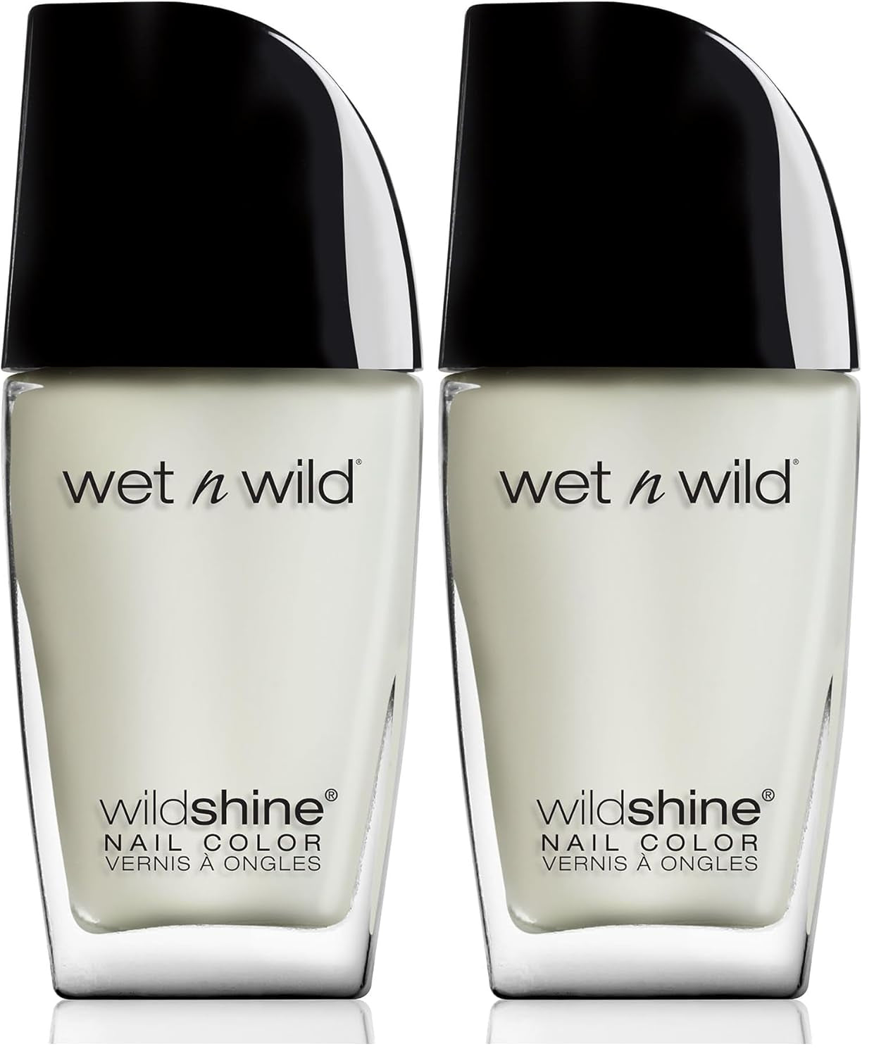Lakier do paznokci Wet n Wild Wild Shine, bez formaldehydu, toluenu, ftalanów, długotrwała formuła szybkoschnąca, matowy lakier nawierzchniowy (2 szt.)