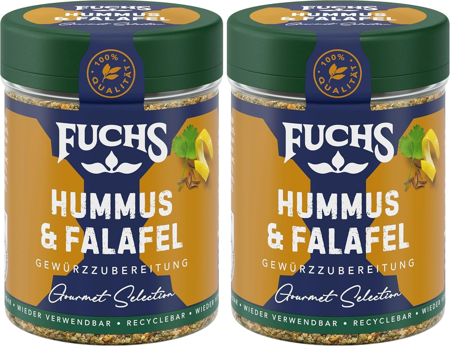 Fuchs Gewürze Gourmet Selection Naher Osten-Afrika – Dukkah Gewürzmischung, nachfüllbarer Gewürz Mix, zum Verfeinern von Fisch und Lamm, wegańskie, 50 g
