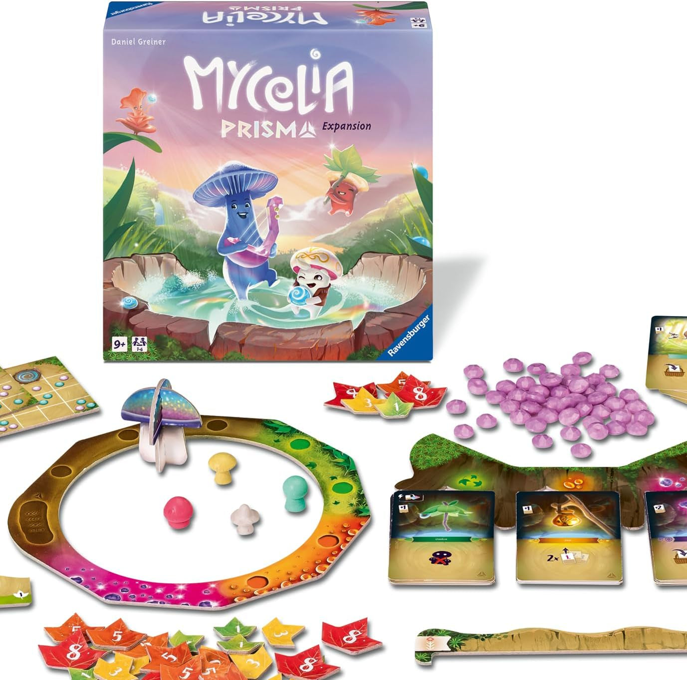 Ravensburger 27489 - Mycelia - Gra rodzinna polegająca na budowaniu talii, gra planszowa dla dorosłych i dzieci w wieku 9+ - Prosta gra strategiczna dla 1-4 graczy