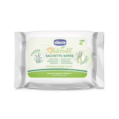 Chusteczki ochronne Chicco NaturalZ, 20 szt. Naturalna ochrona na lato z trawą cytrynową i eukaliptusem, ochrona na dzień i na noc.