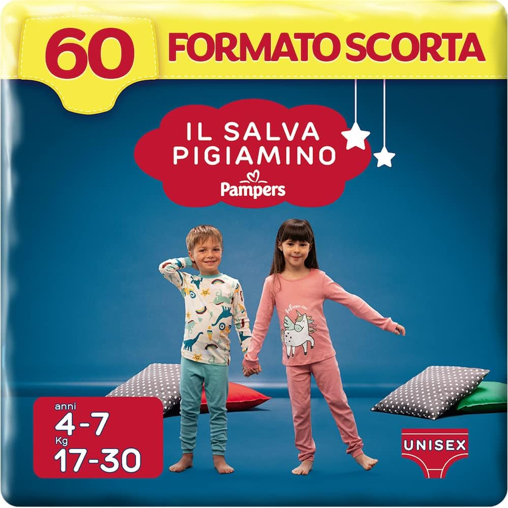 Pampers Il Salvapamino 4-7 lat, opakowanie zbiorcze, 60 pieluszek, rozm. S/M (17-30 kg)