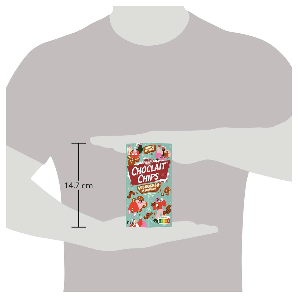 Nestlé Gingerbread, pyszna i chrupiąca przekąska o smaku piernika, oblana mleczną czekoladą i uszlachetniona ozdobnymi paskami ciemnej czekolady, opakowanie 4 szt. (1 x 115g)