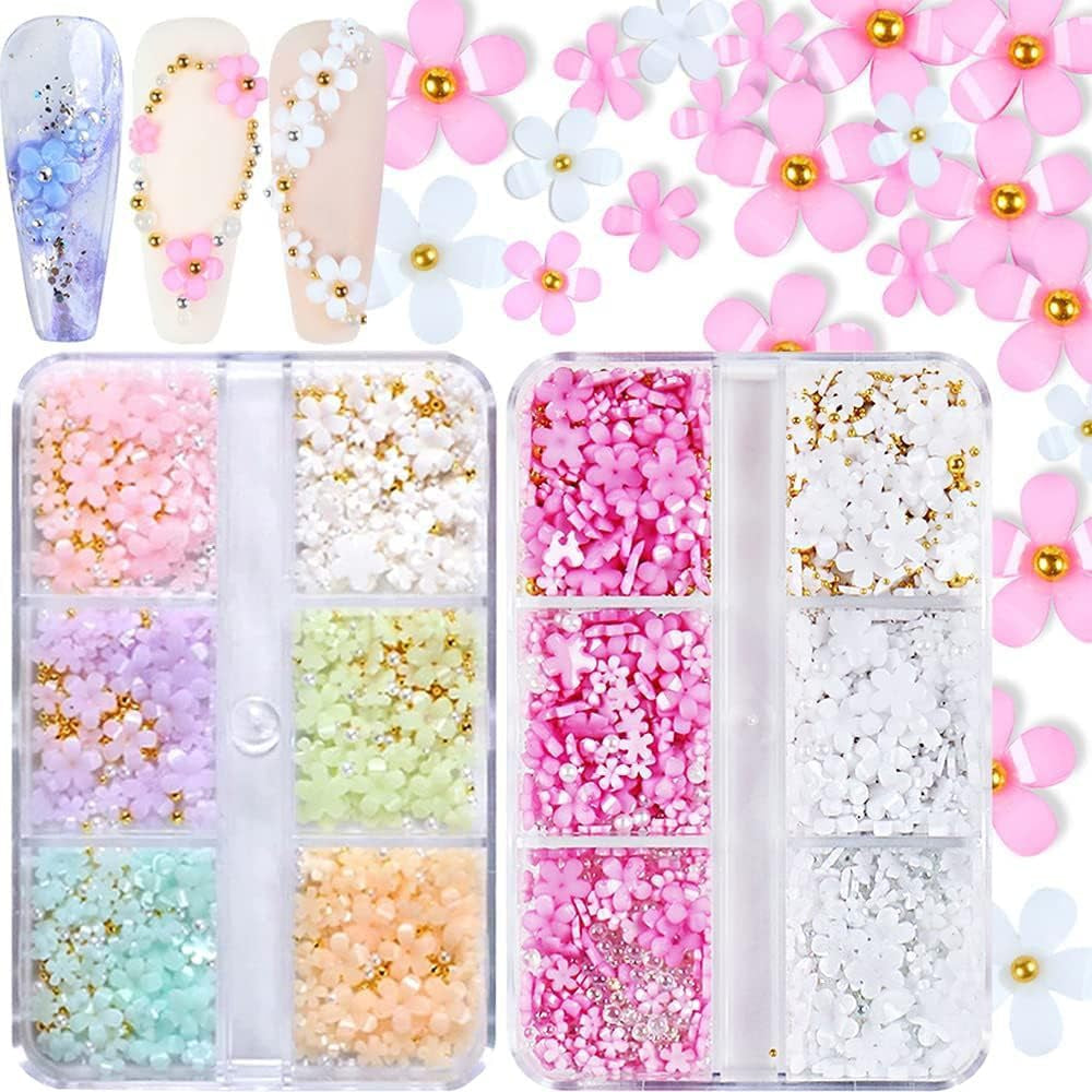 GZMAYUEN 920Pcs Gold Silber Flatback Perlen Für Nägel, Halbrunde Weiße Beige Nail Perlen, Kleine Halbrunde Flatback Perlen Für DIY Nail Art Decor