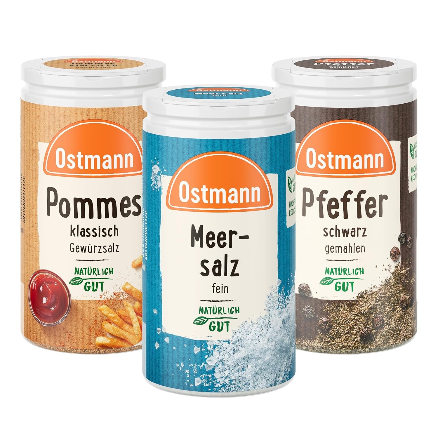 Ostmann Gewürze - gefülltes Gewürzregal mit 21 Gewürzdosen | Ustaw aus Gewurze, Kräuter, Gewürzmischungen | zum Aufhängen | dla Schranktur | Zjada: 1 Stuck